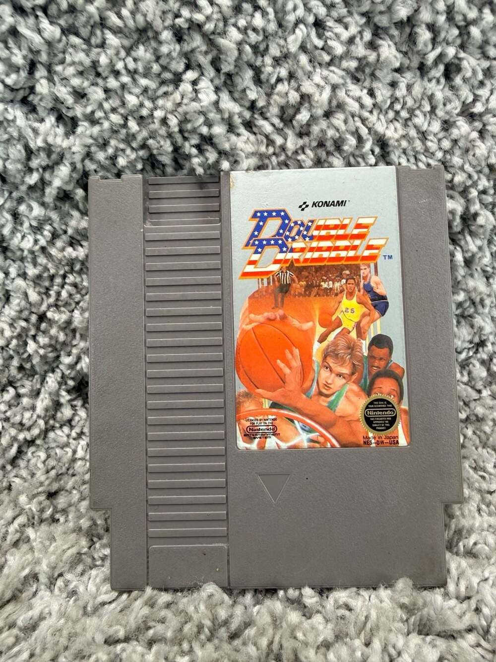 Double Dribble Nintendo Entertainment System (NES) Cartridge